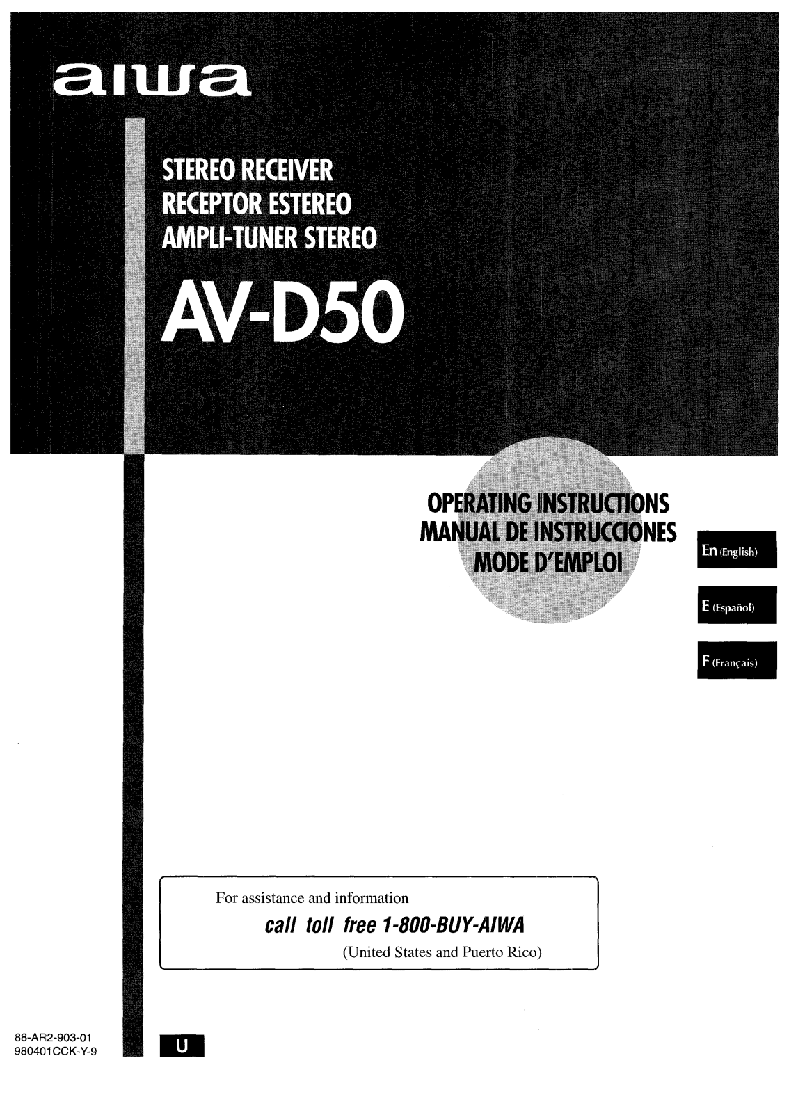 Sony HT-D525 OPERATING MANUAL