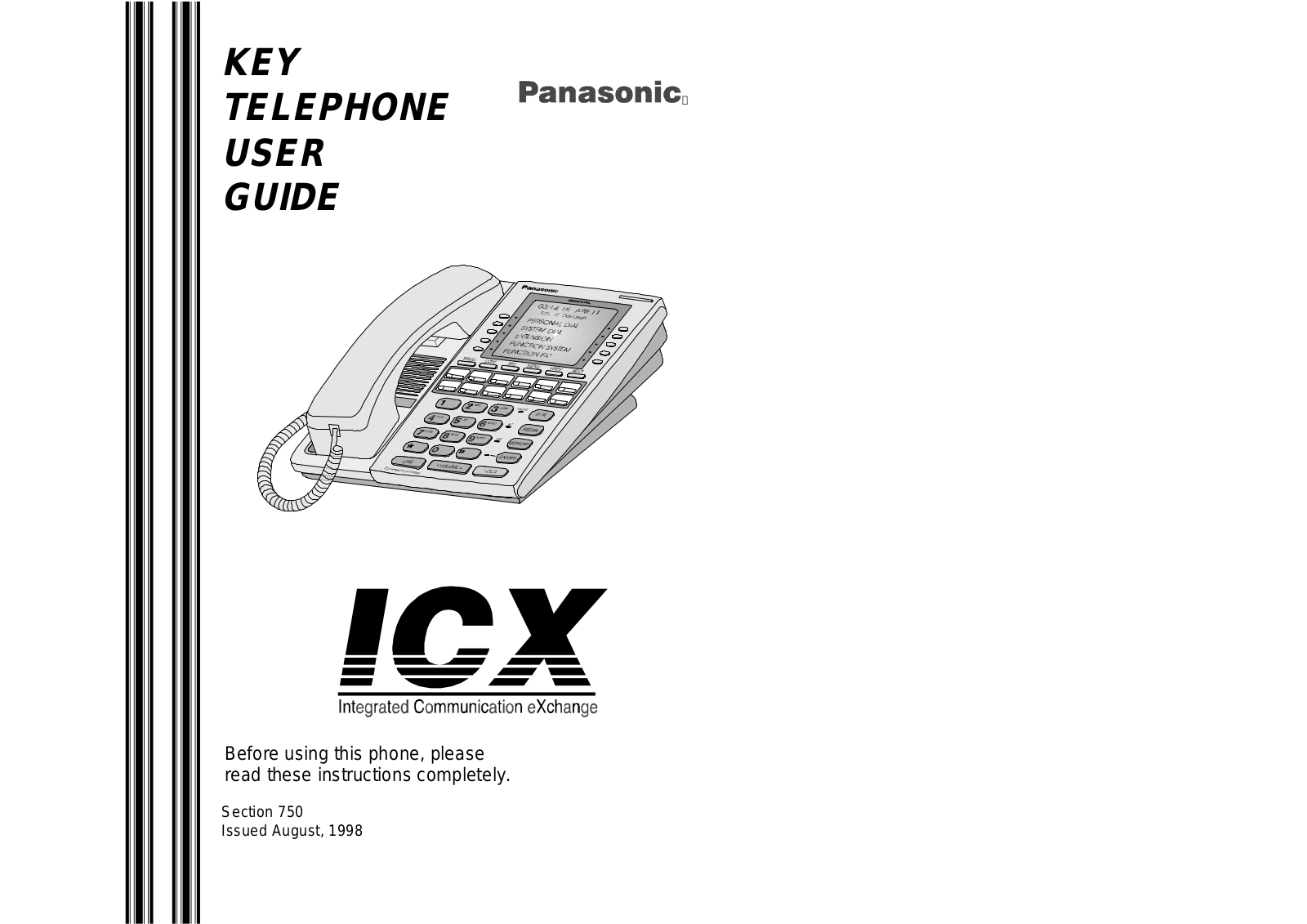 Panasonic ICX User Guide