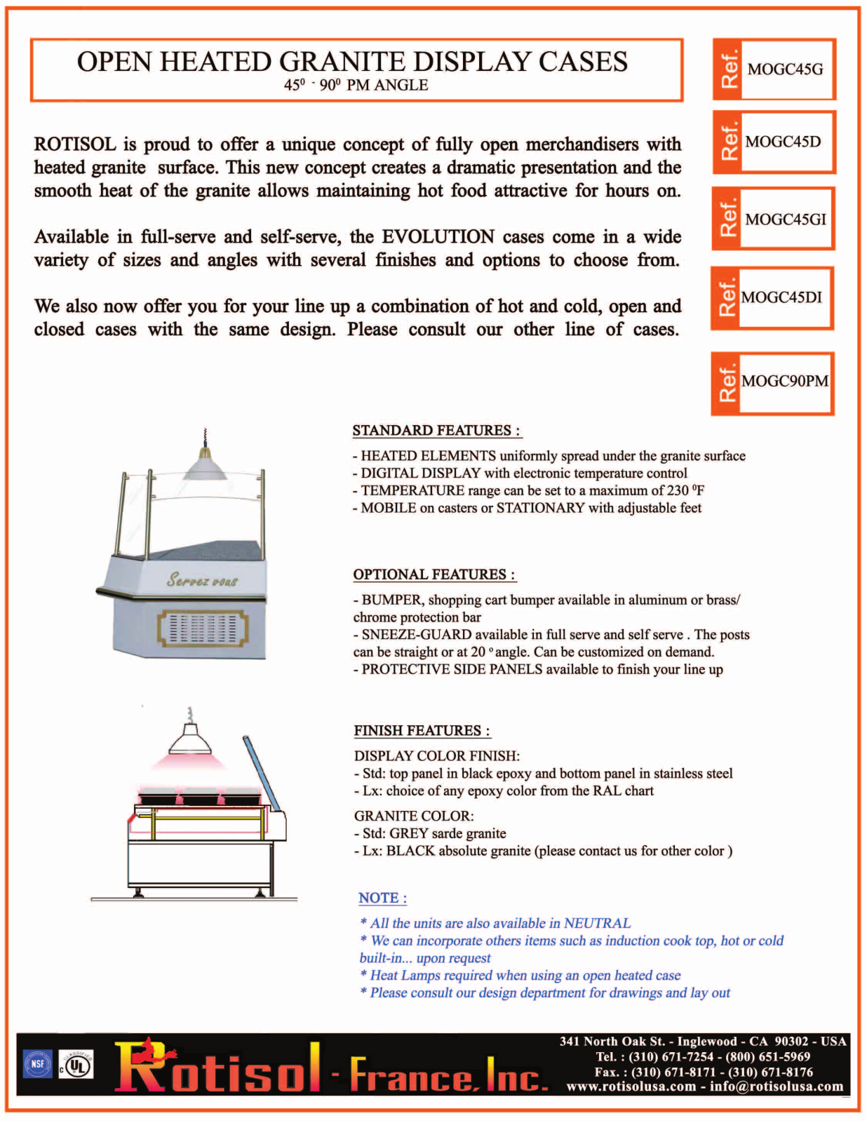 Rotisol MOGC45D Specifications