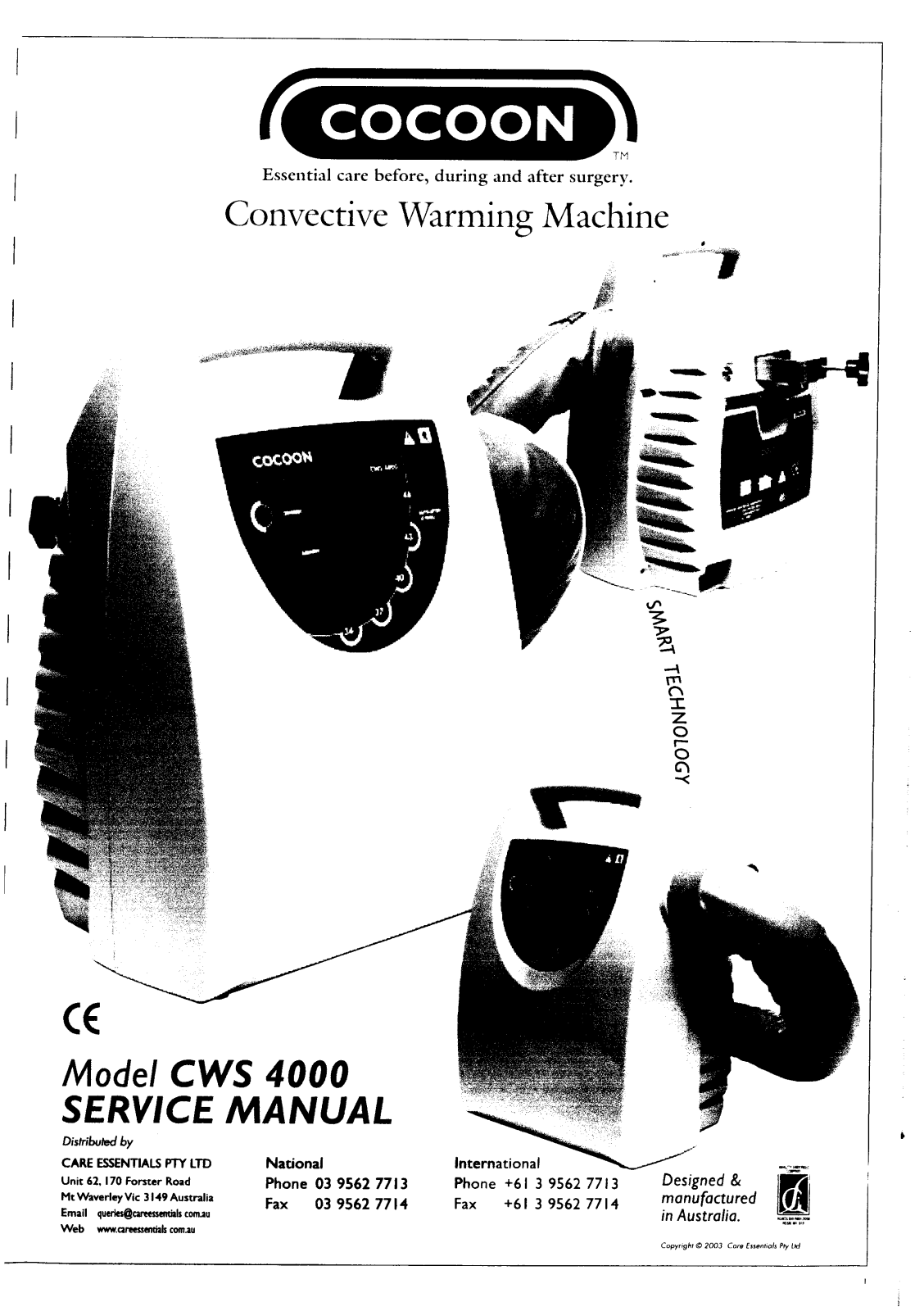 Cocoon CW-4000 Service manual