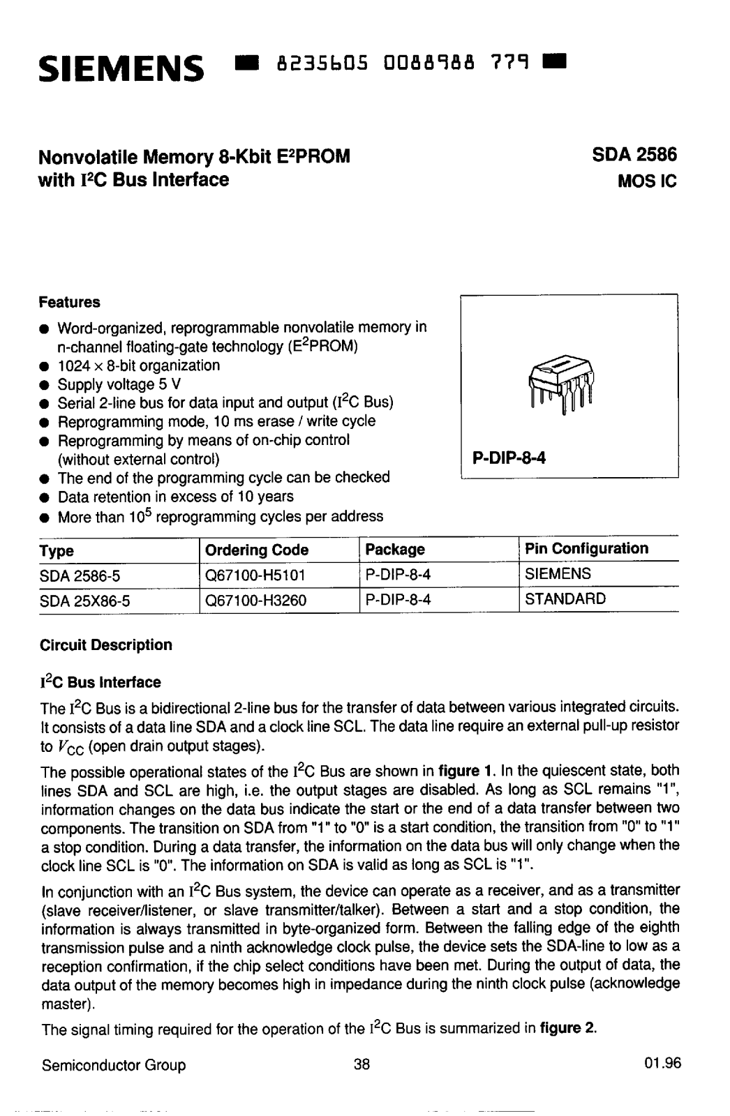 Datasheet SDA2586-5 Specification - ManualMachine.com