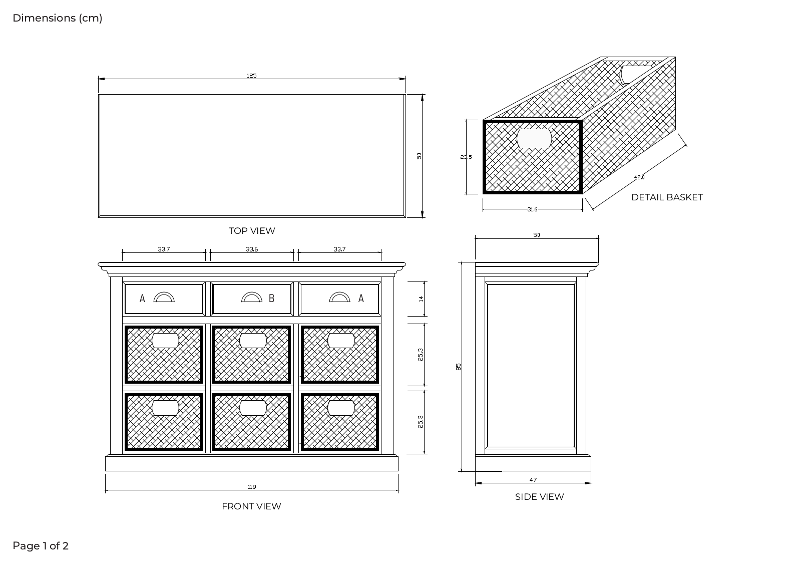Sand & Stable BCMH1686 Dimensions - ManualMachine.com