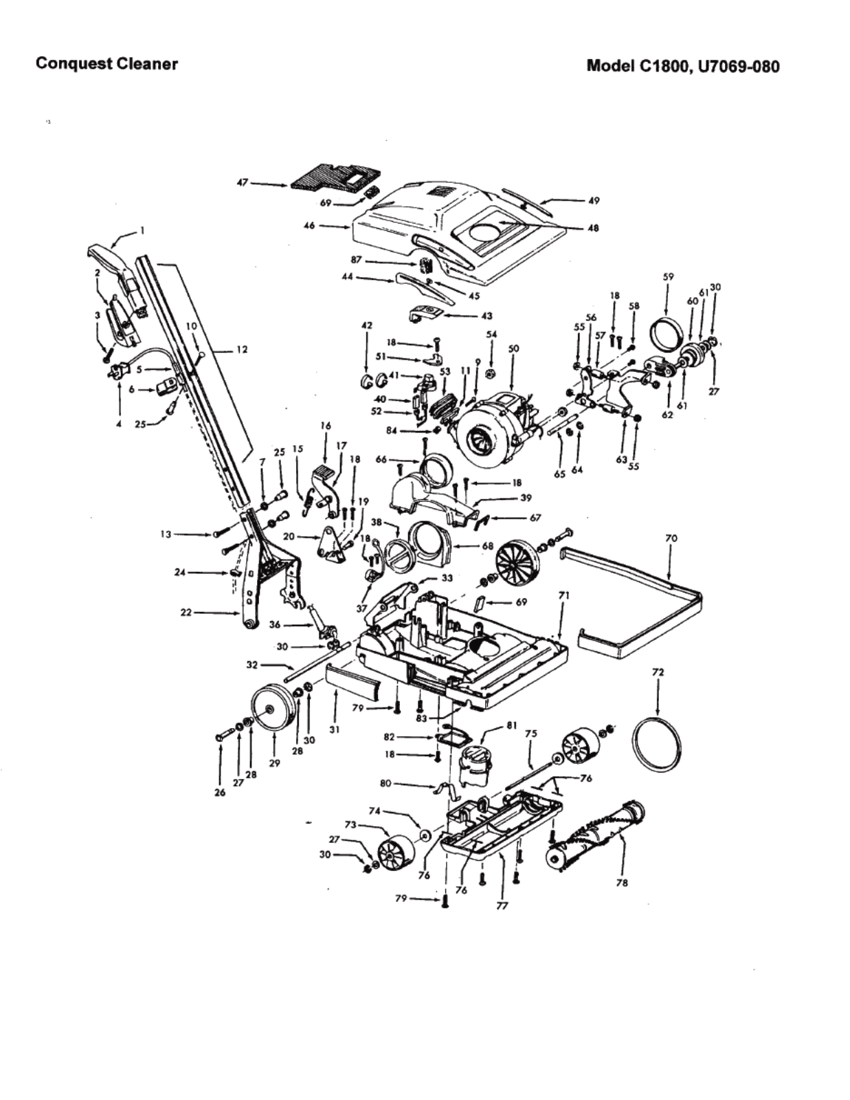 Hoover C1800 Owner's Manual