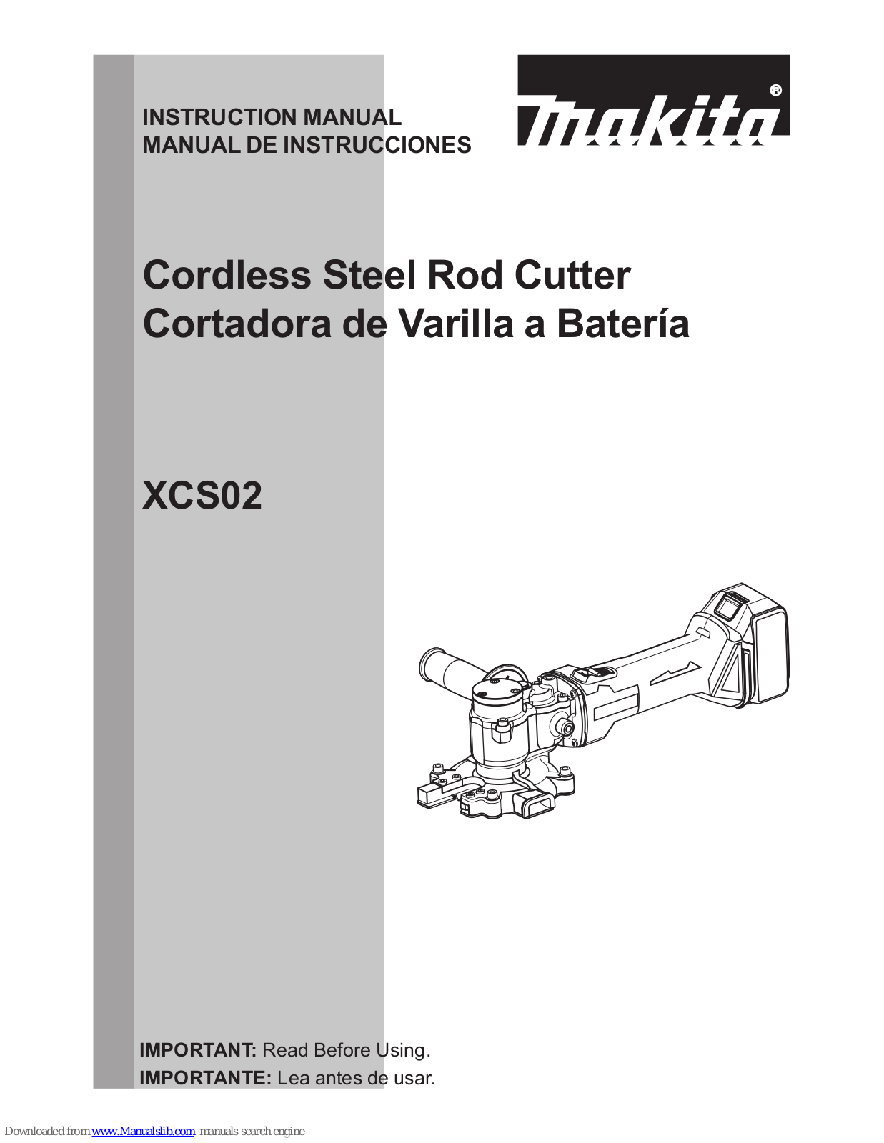 Makita XCS02 Instruction Manual