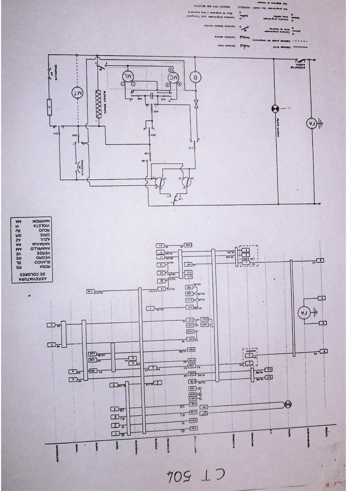 Candy CT 504 Diagram