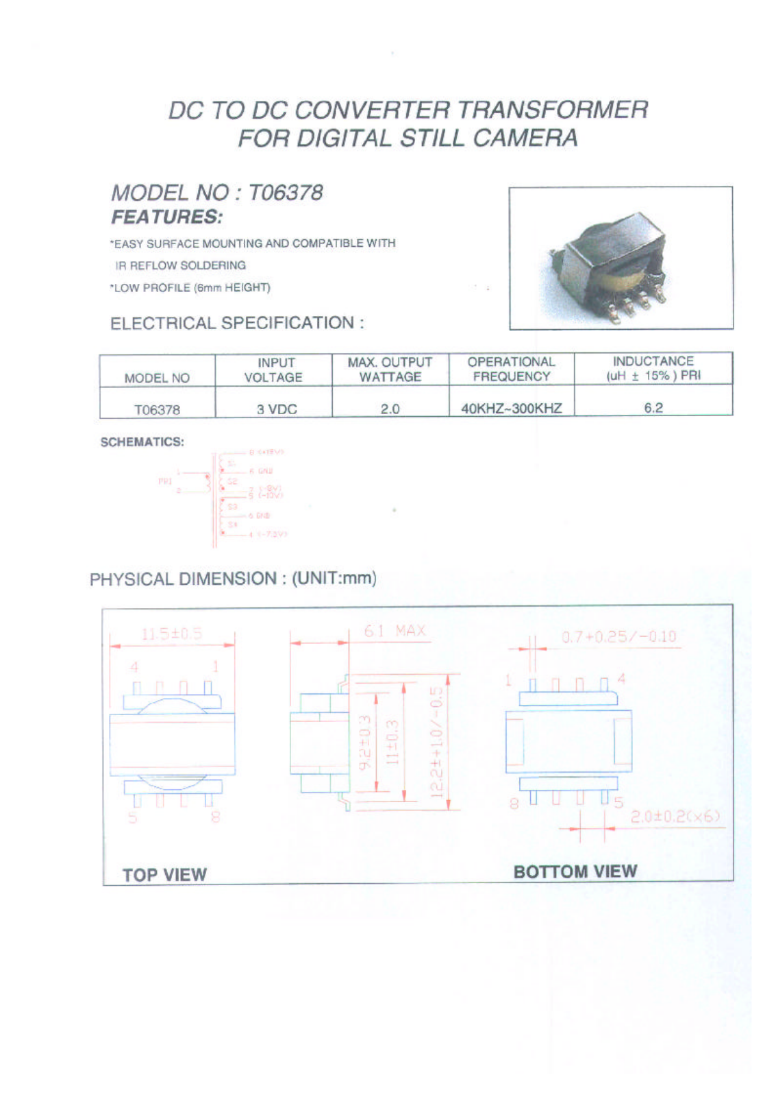 ME T06378 Datasheet