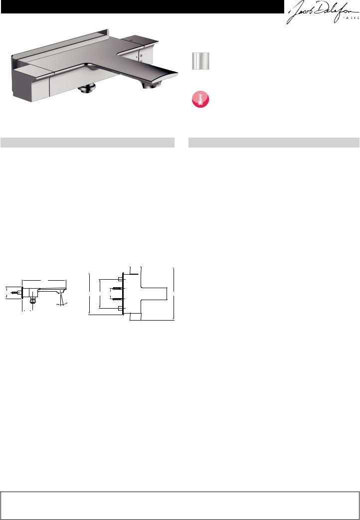 Jacob Delafon STANCE E9103-CP Datasheet