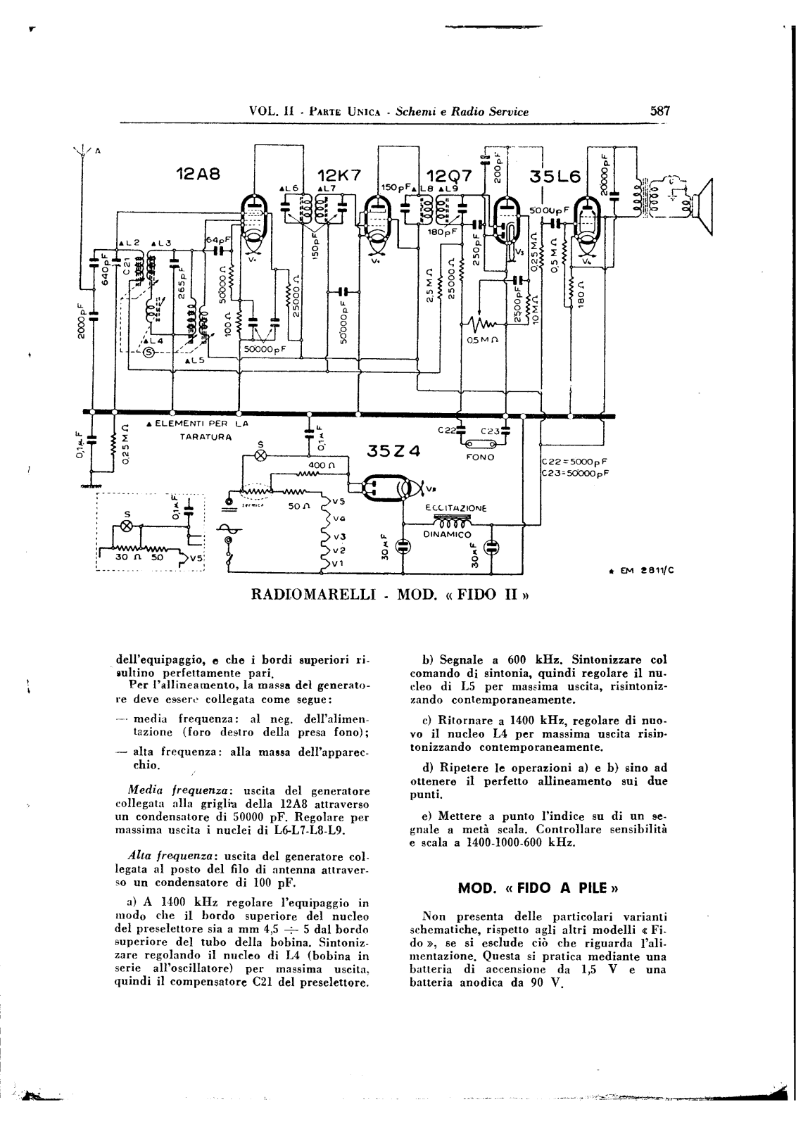 Radiomarelli fido ii schematic