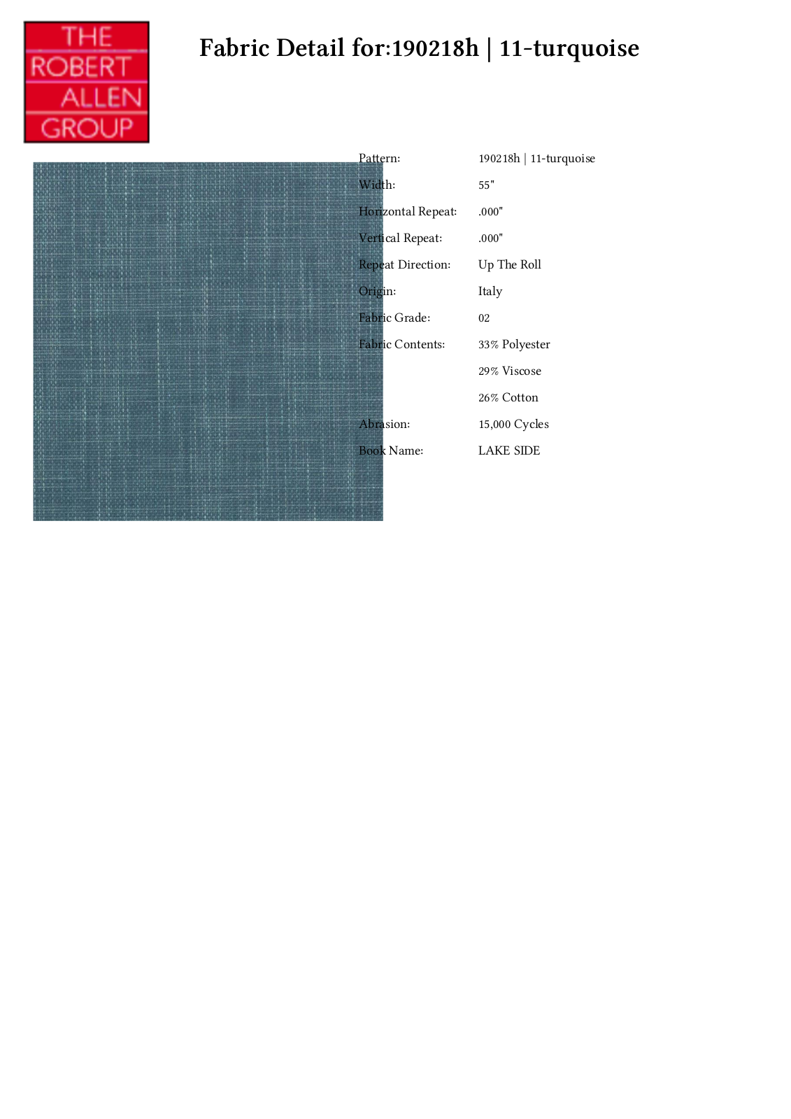 Duralee CRAL5222 Specifications - ManualMachine.com