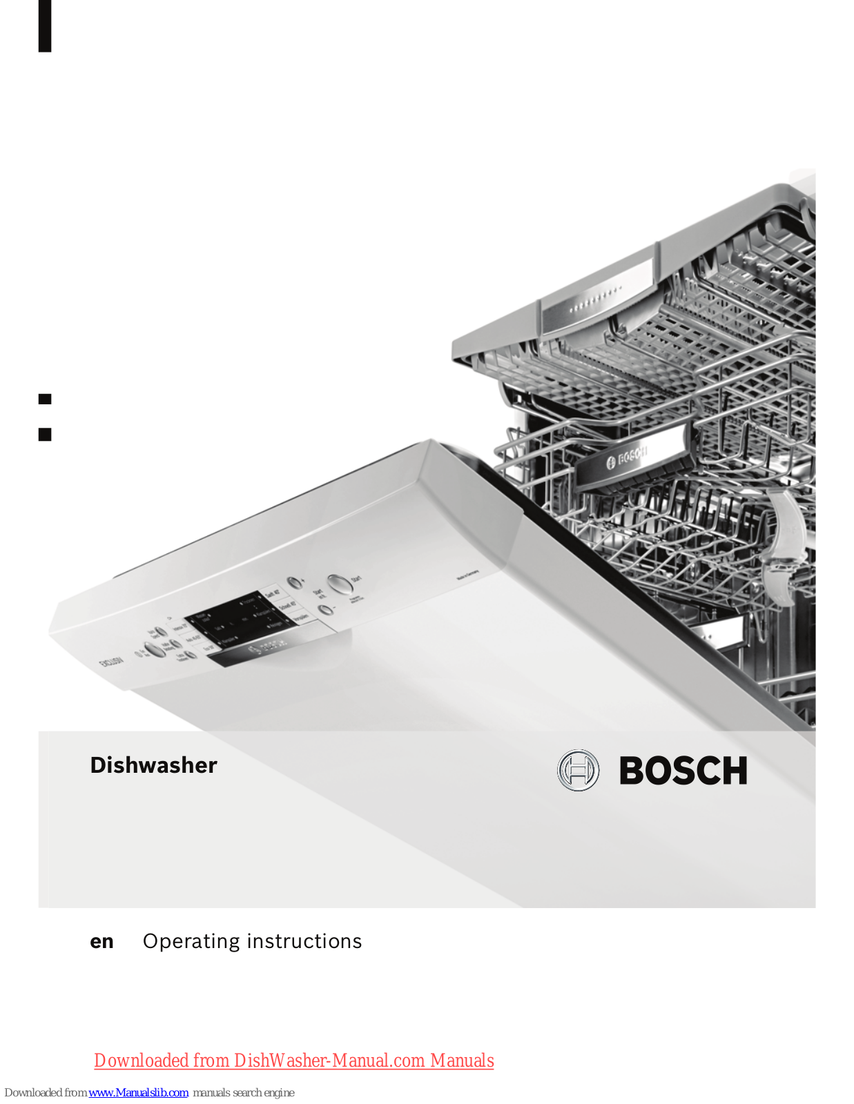 Bosch SMS 69N02 Operating Instructions Manual