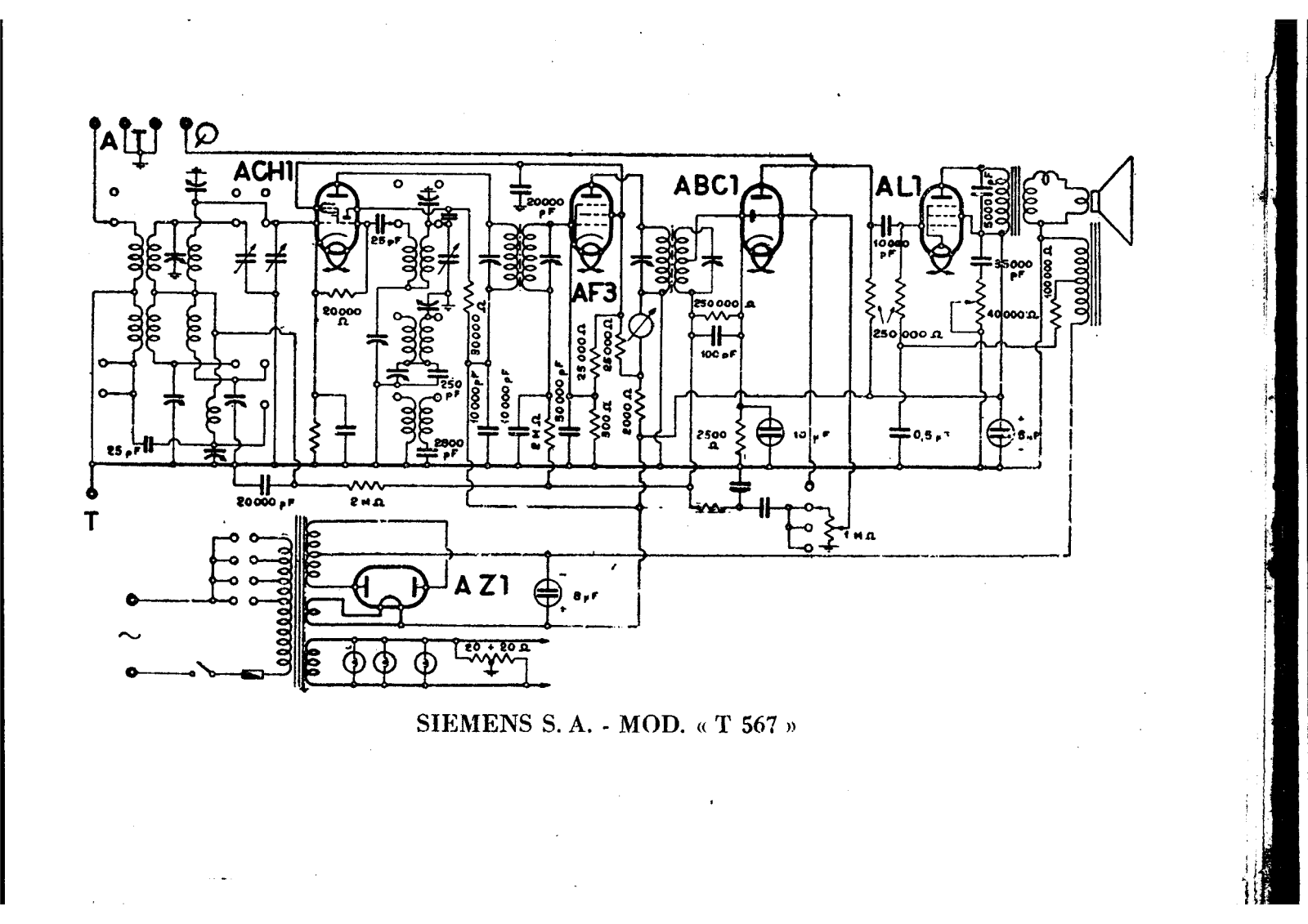 Siemens t 567 schematic