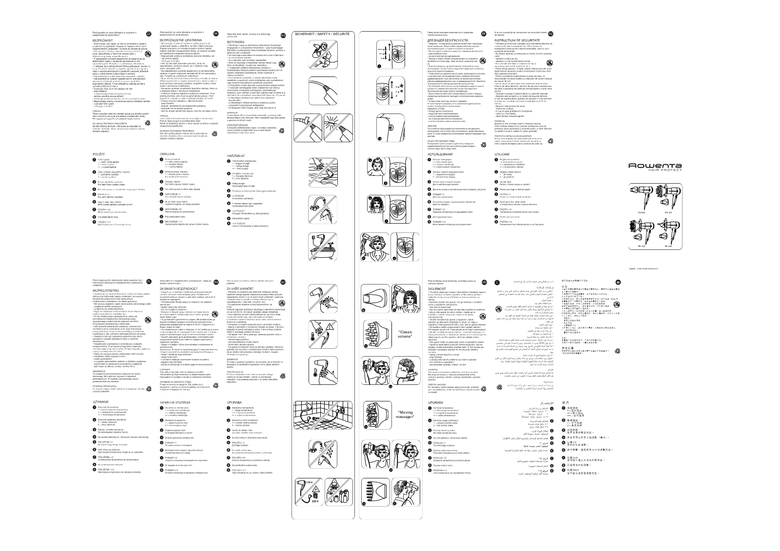 Rowenta PH 301 User Manual