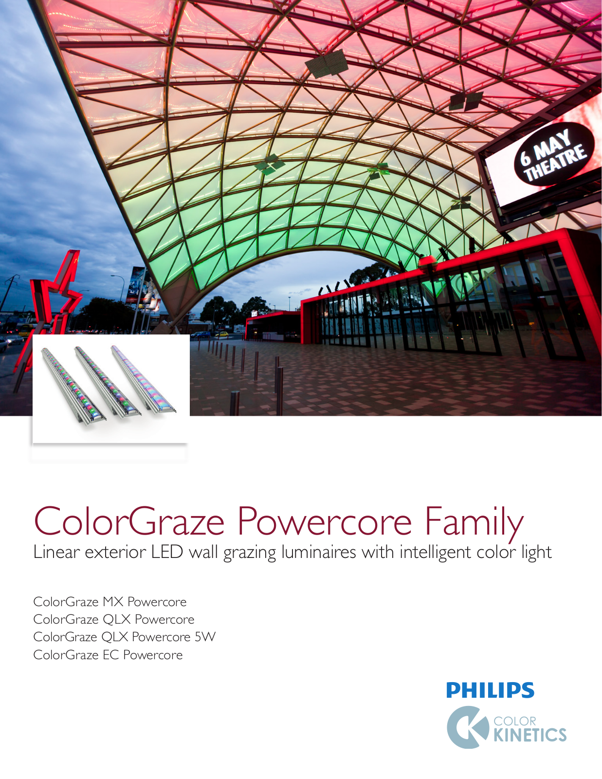 Philips Color Kinetics 123-000079-11 Philips ColorGraze Powercore Family - Product Guide