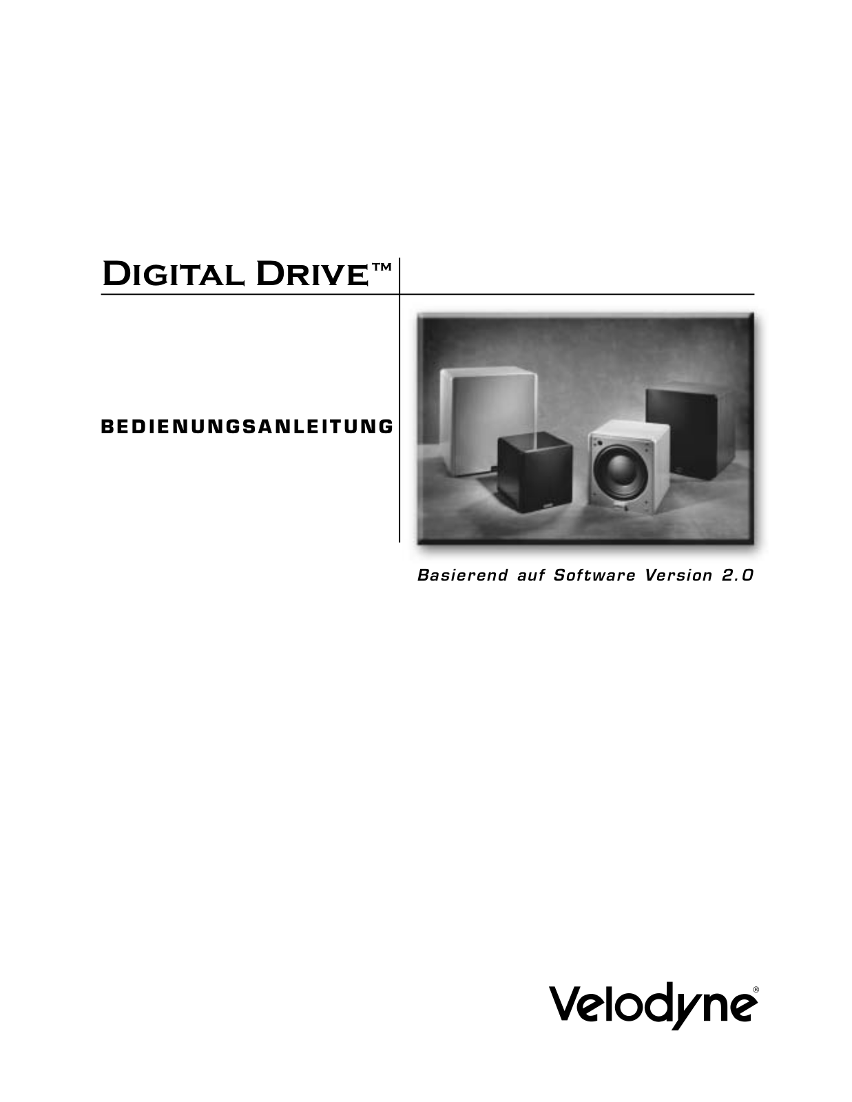 Velodyne DIGITAL DRIVE User Manual