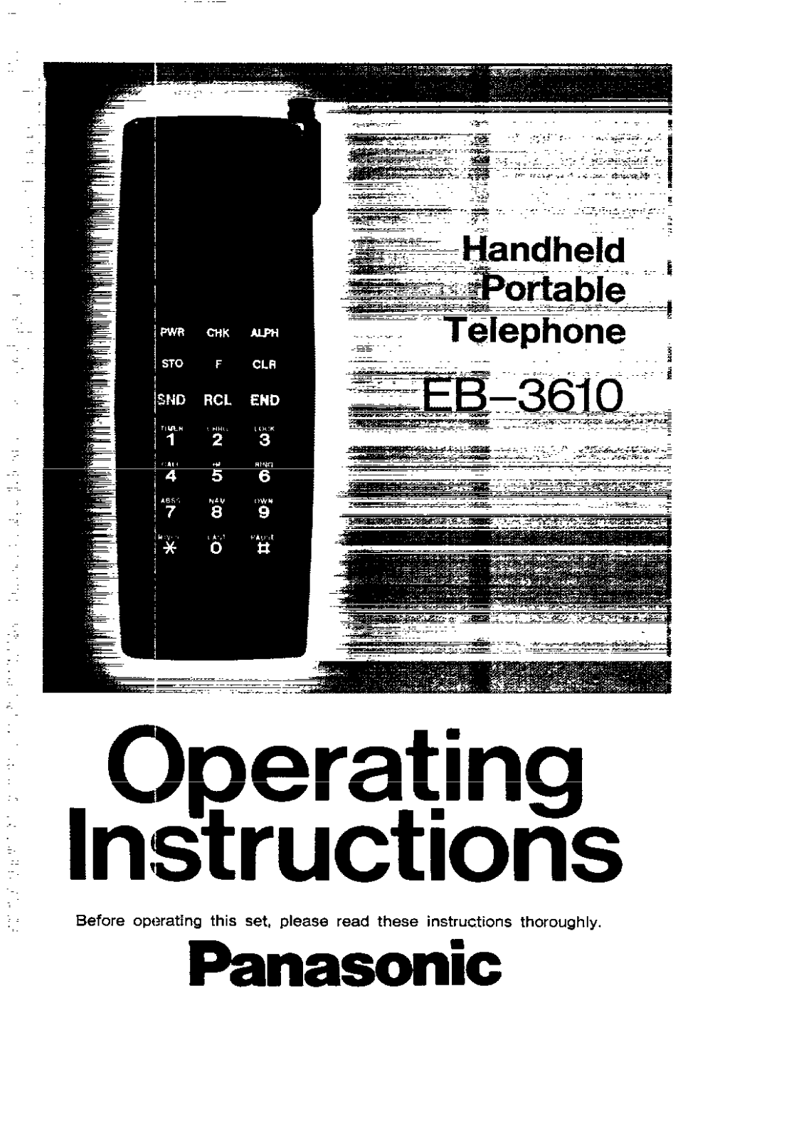 Panasonic EB-3610 User Manual