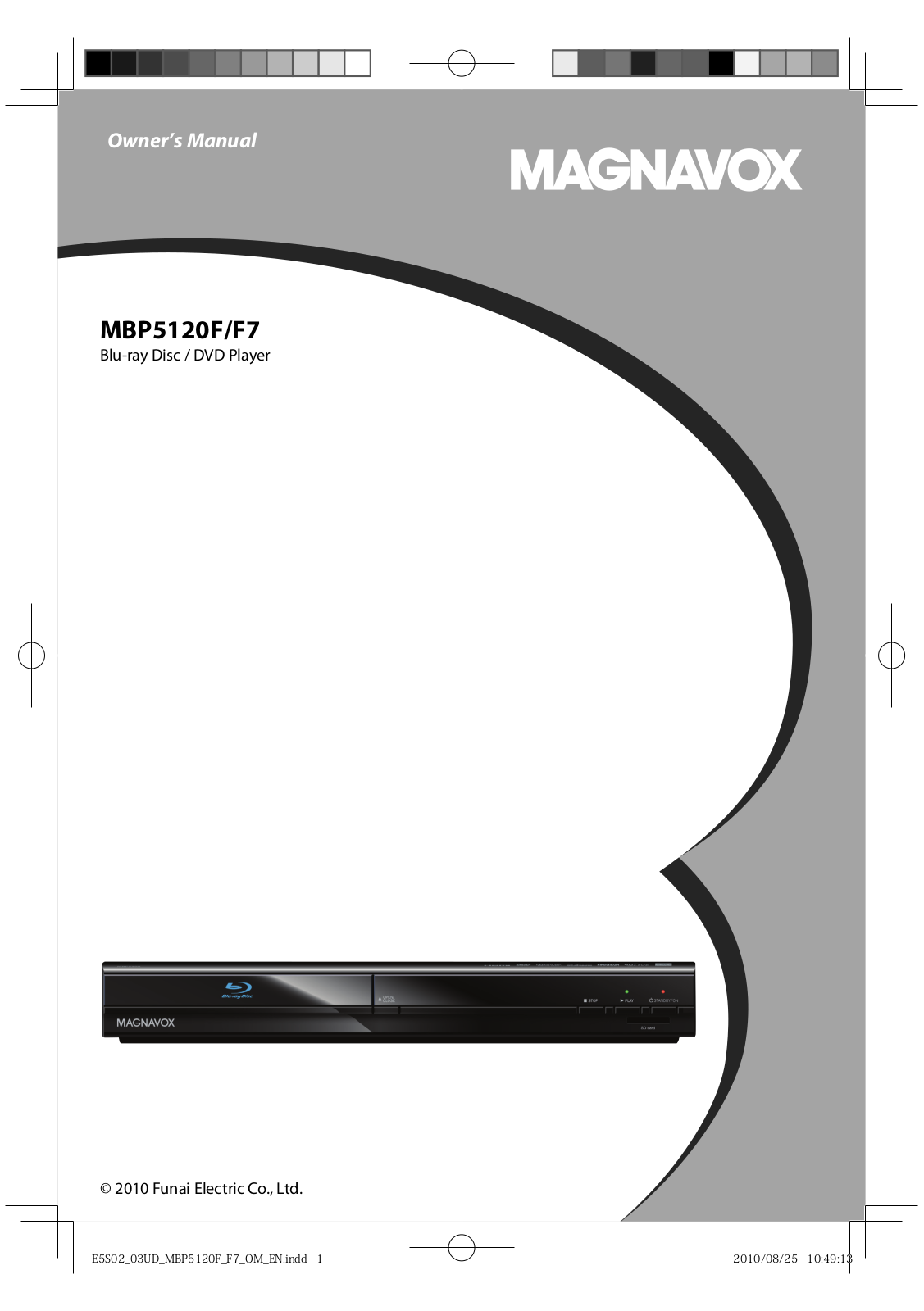 Magnavox F7, MBP5120F, MBP512OF-F7 User Manual