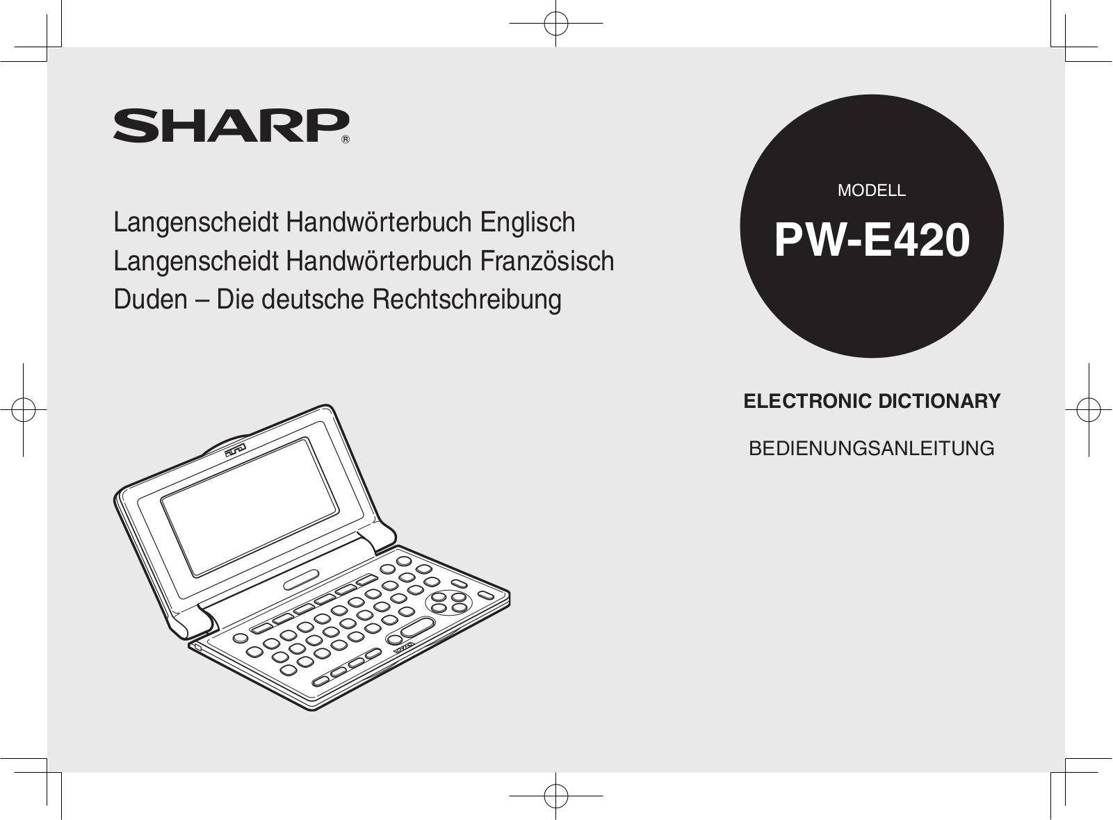 Sharp PW-E420 User Manual