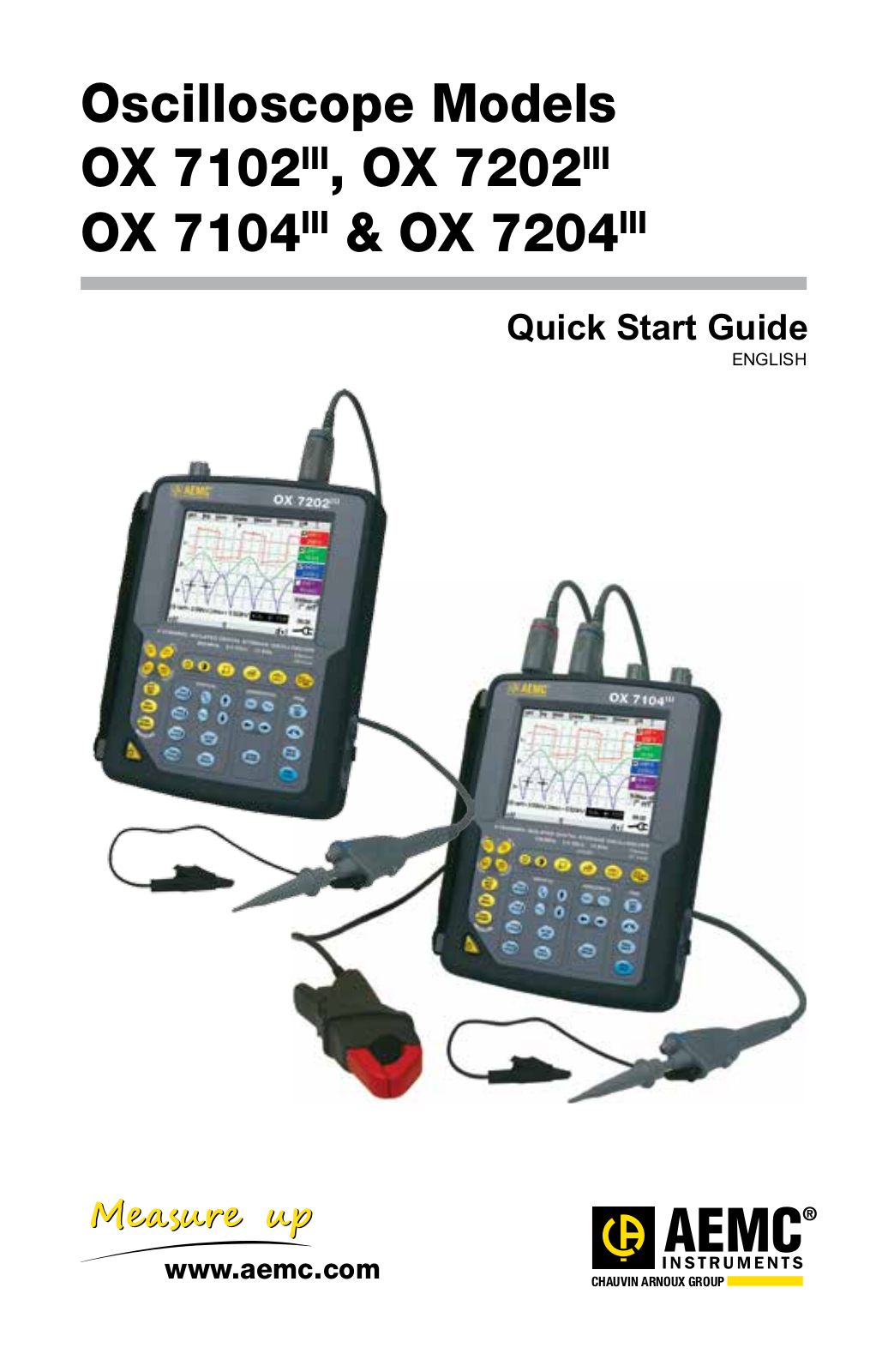 Aemc instruments OX 7202, OX 7102, OX 7104, OX 7204 User Manual