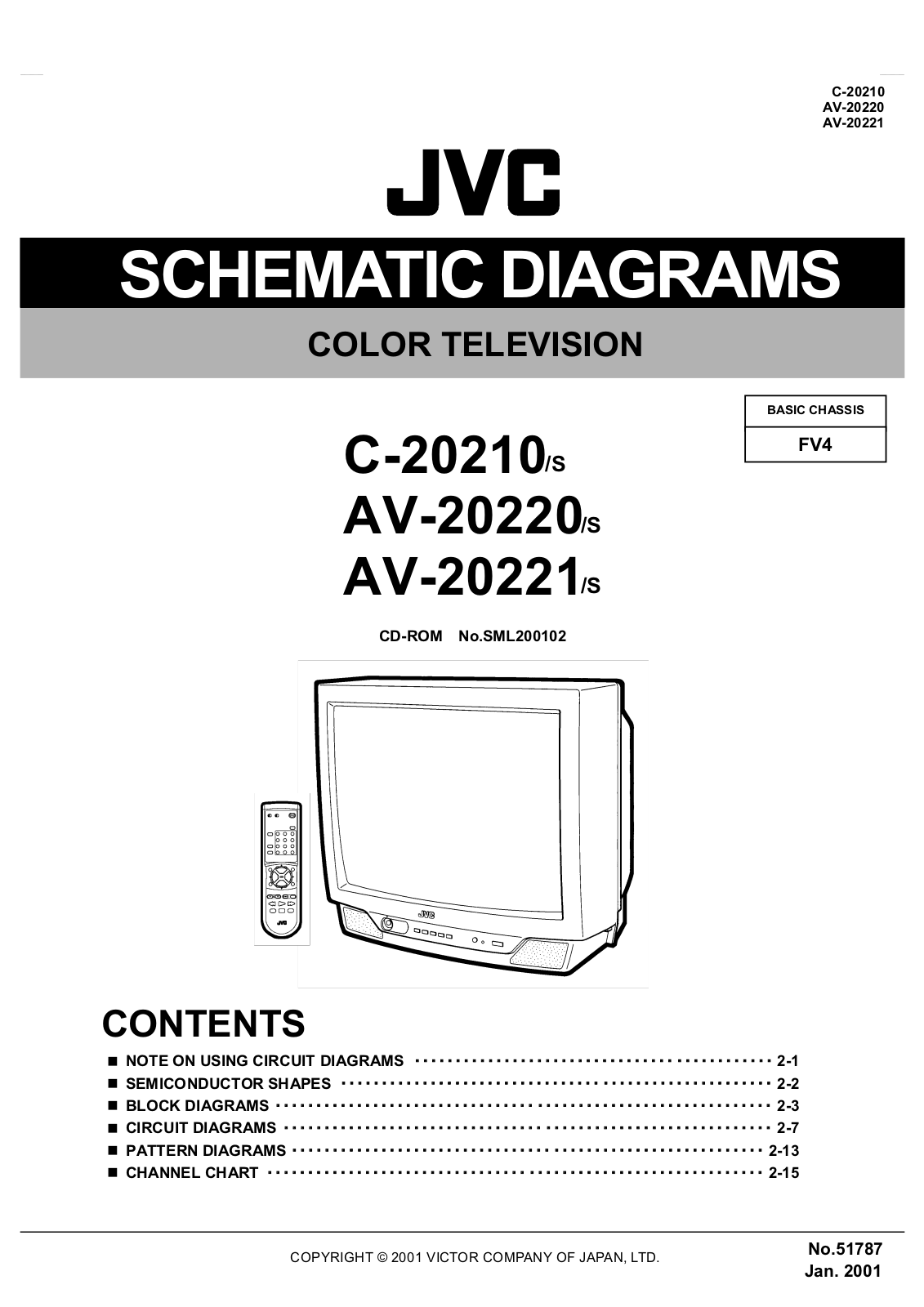 JVC AV-20220/S, AV-20221/S, C-20210/S Schematics