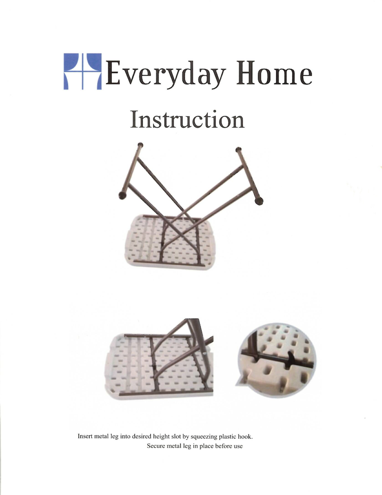 Everyday Home BERY1032 Installation & Assembly - ManualMachine.com