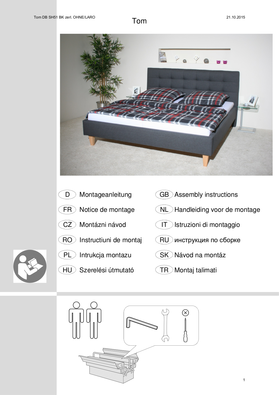 Home affaire Tom Assembly instructions