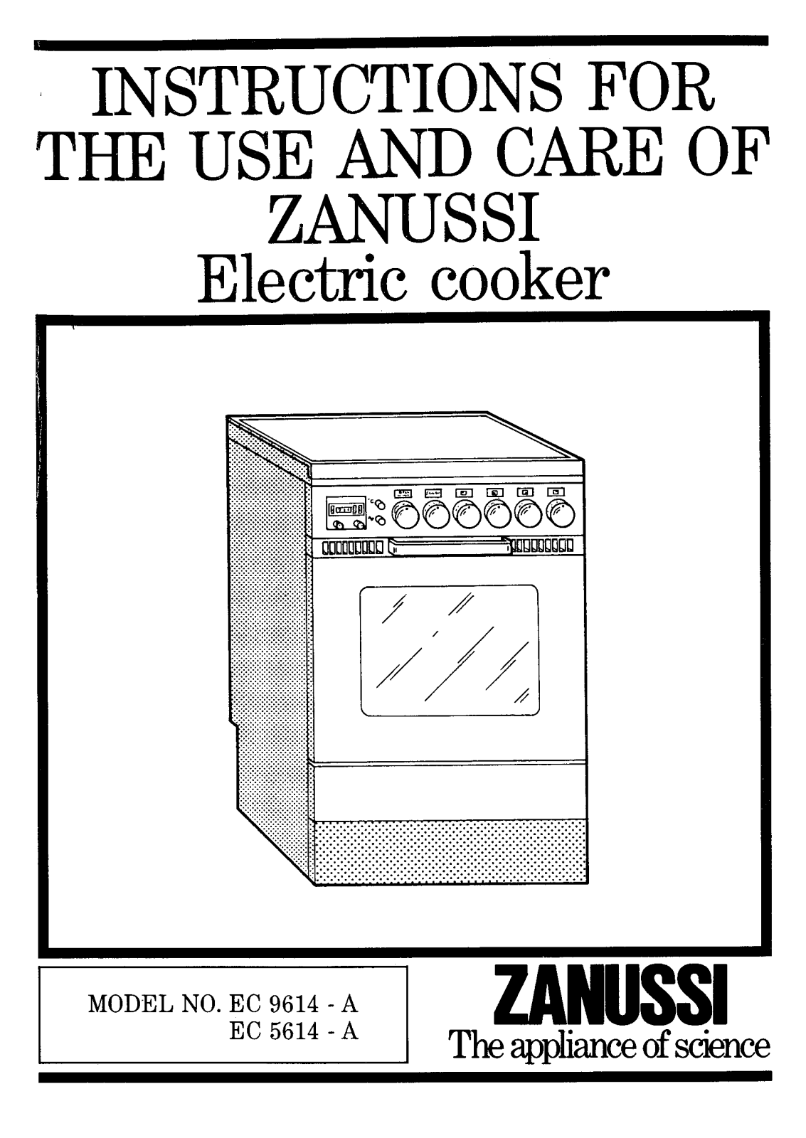 Zanussi EC9614, EC5614 User Manual