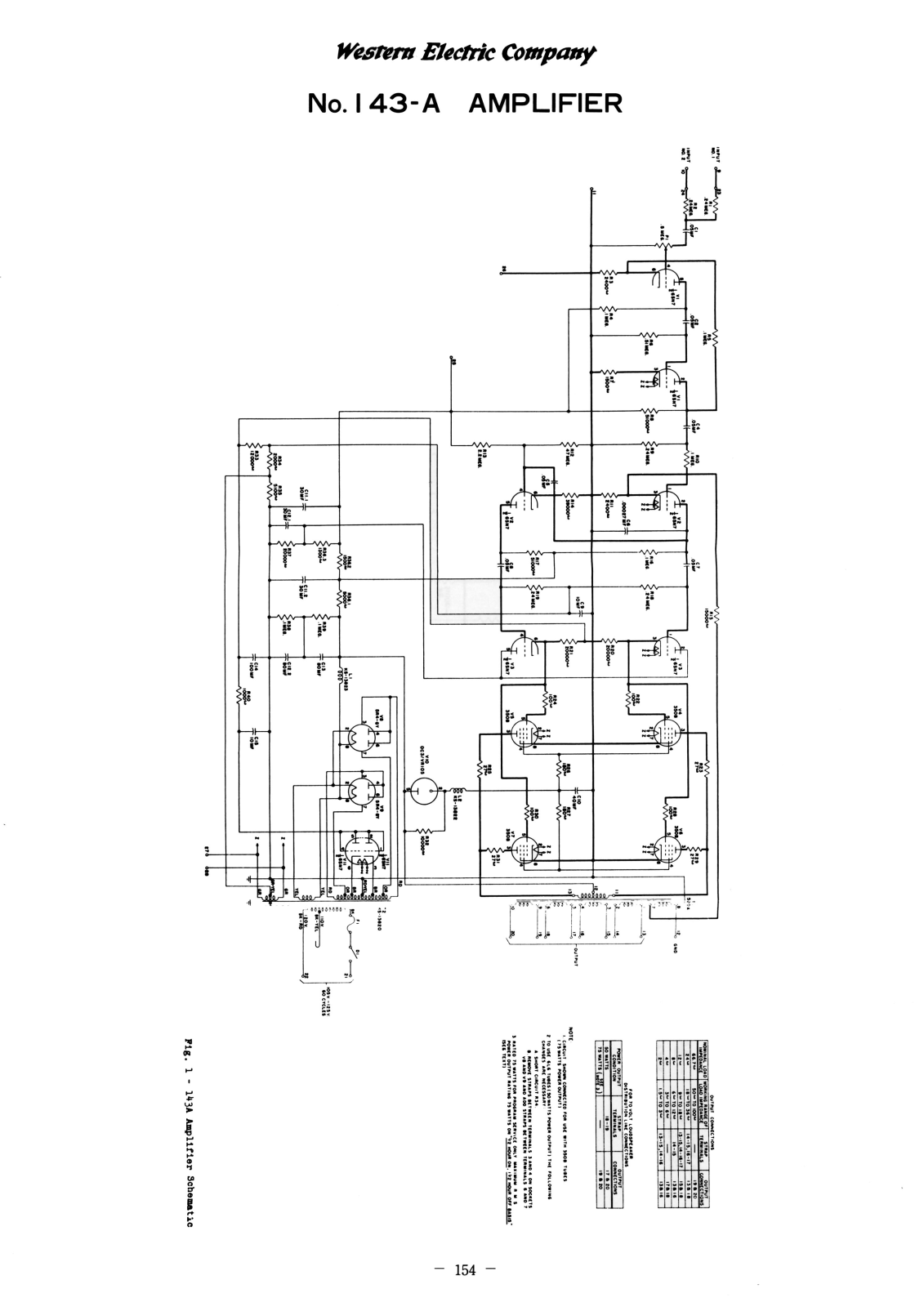 Western Electric 143-A Schematic