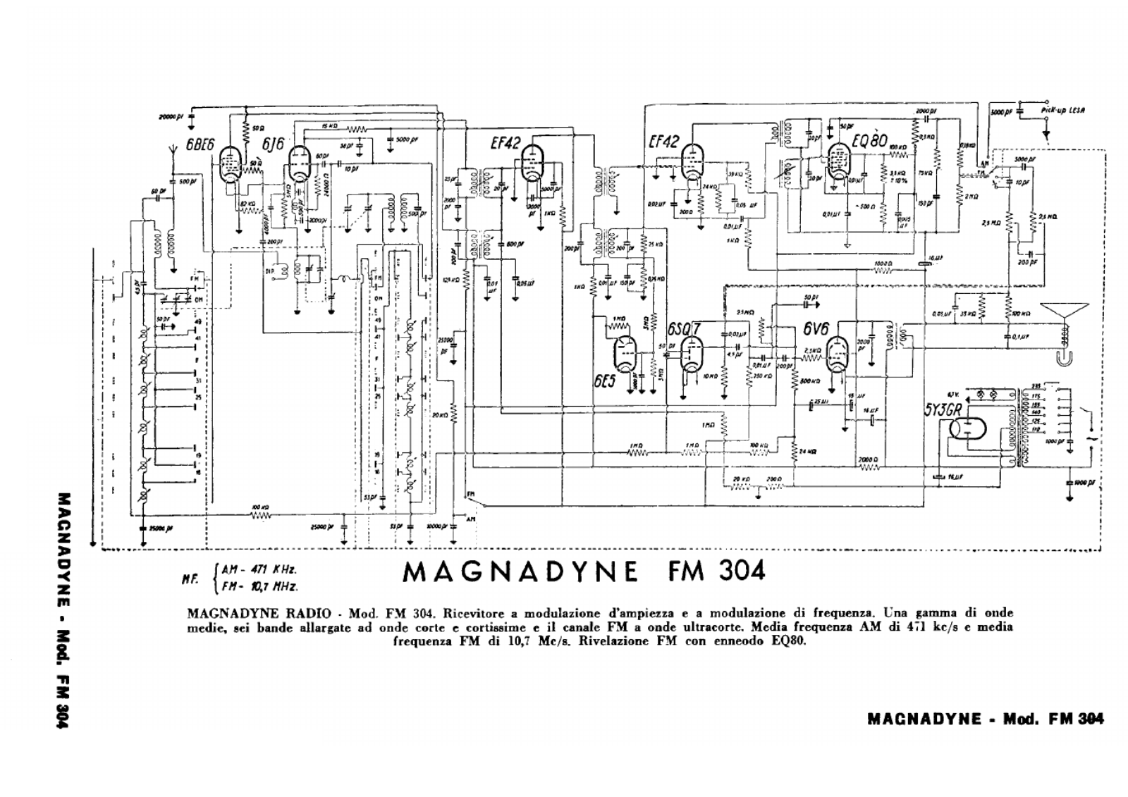 Magnadyne fm304 schematic