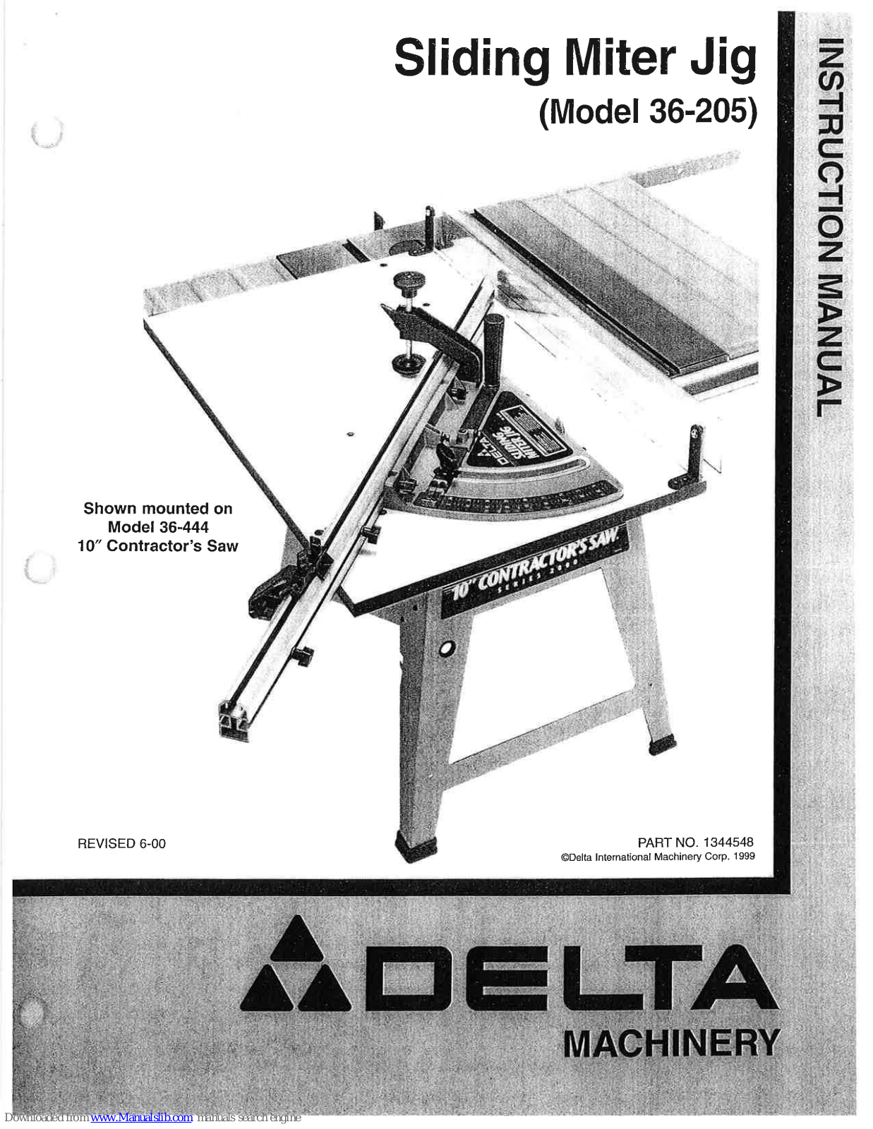 Delta 36-205 Instruction Manual