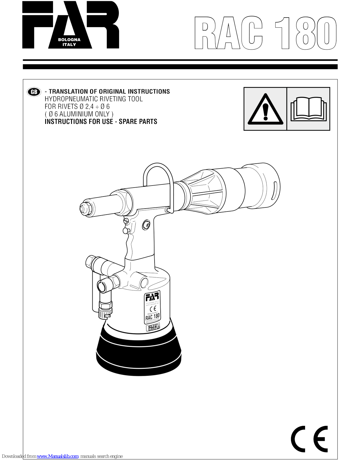 FAR RAC 180 Instructions For Use Manual