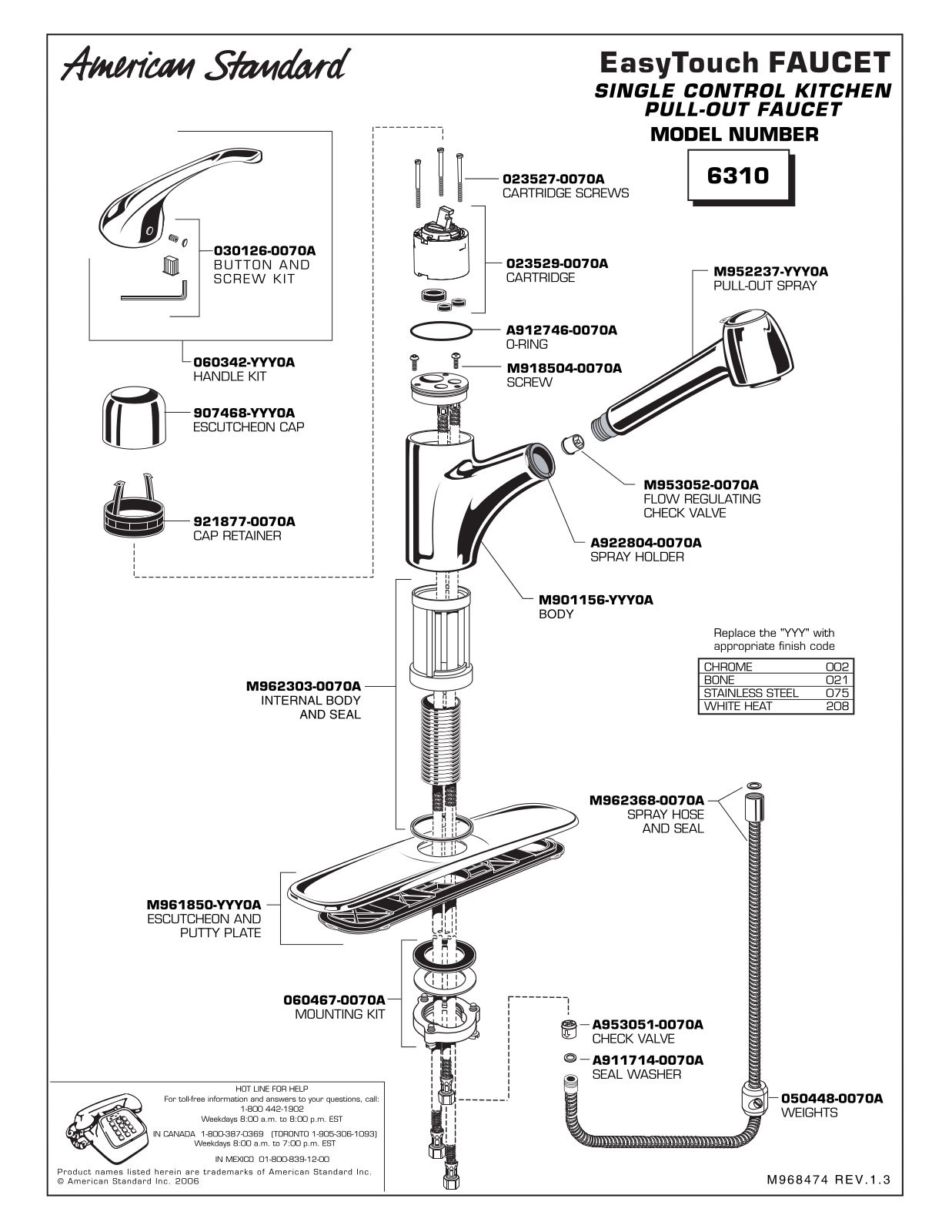 American Standard EasyTouch 6310 User Manual