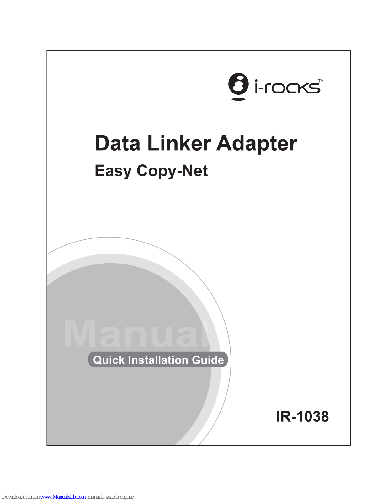 I-Rocks IR-1038 Quick Installation Manual