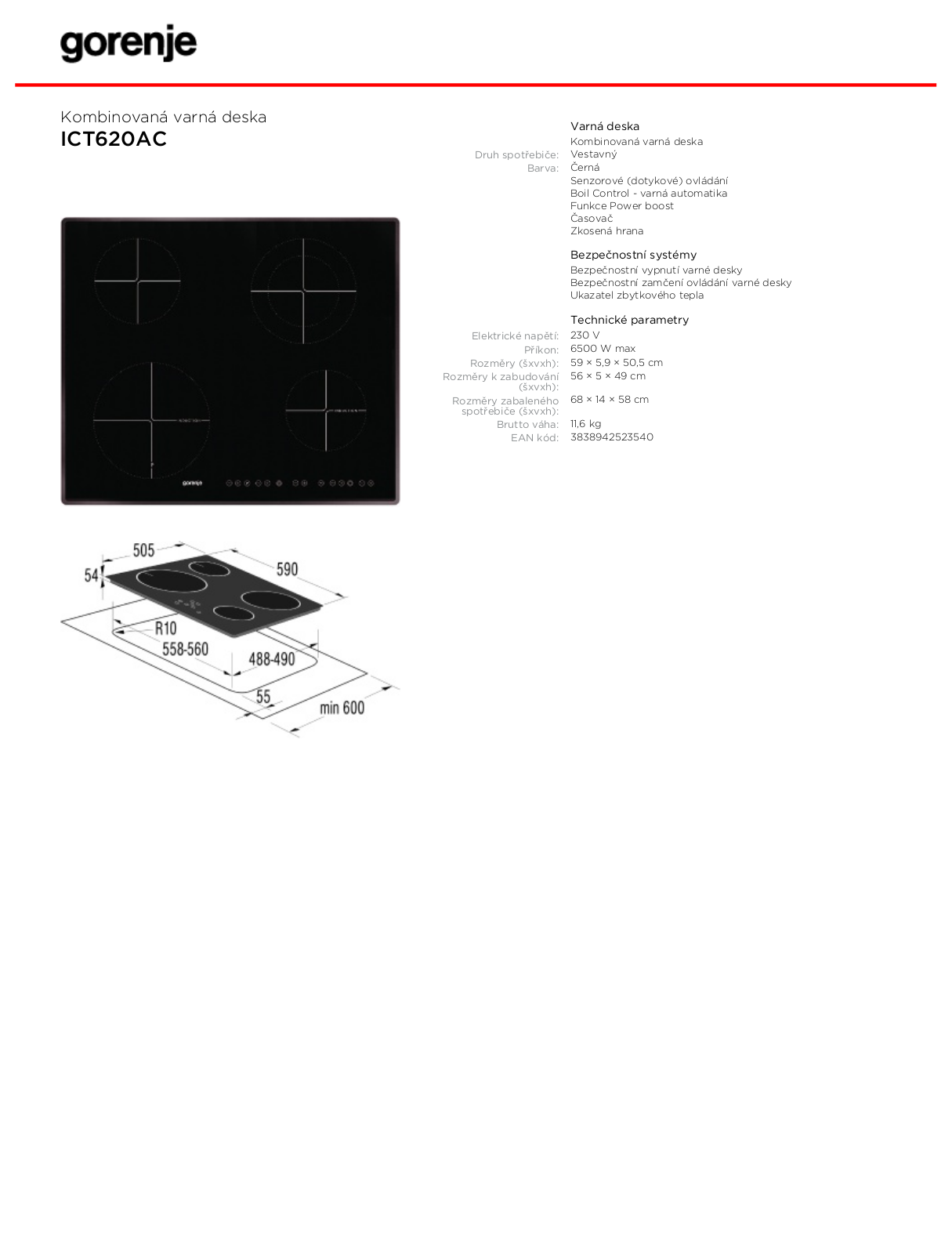 Gorenje ICT620AC BROCHURE