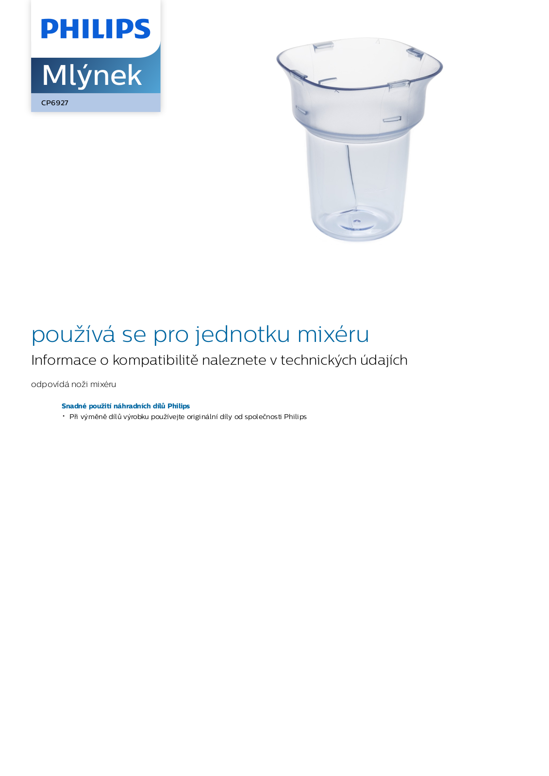 Philips CP6927/01 Leaflet - ManualMachine.com