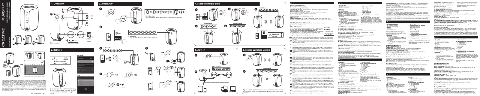 Creative Labs Muvo Play User Manual