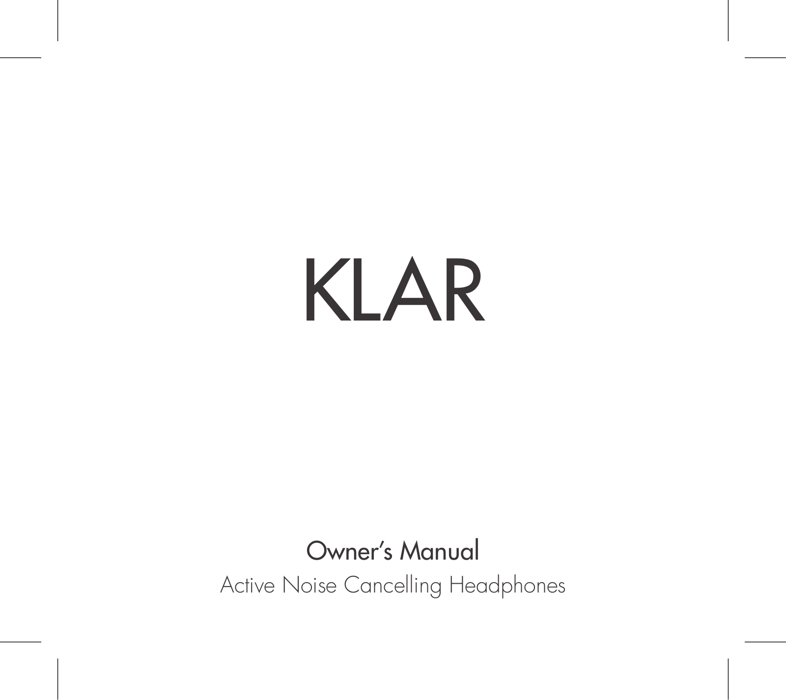 Sudio KLAR User Manual