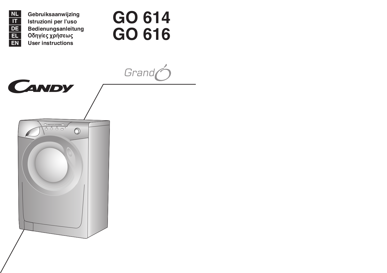 Candy GO616-83S User Manual