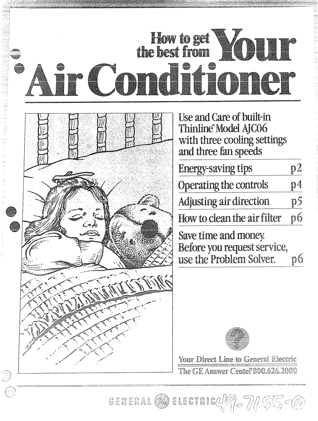 GE AJC06 Use and Care Guide
