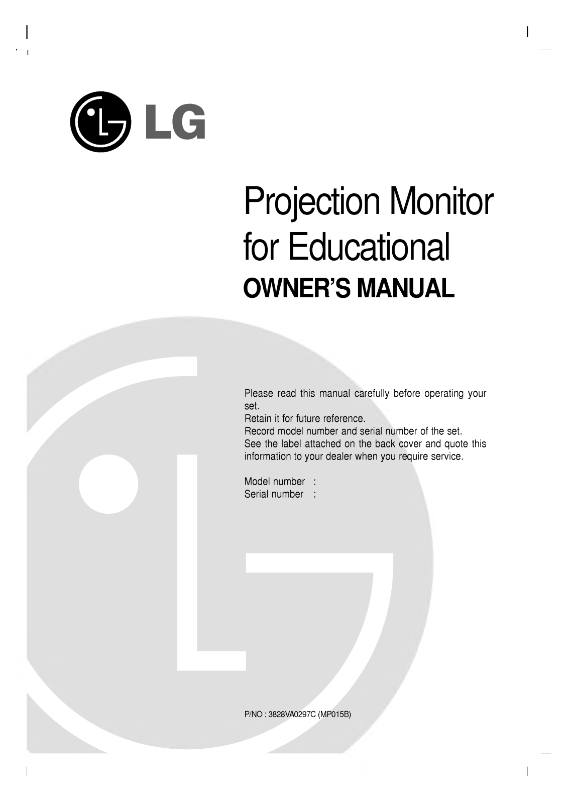 LG MT-44NA21 User Manual