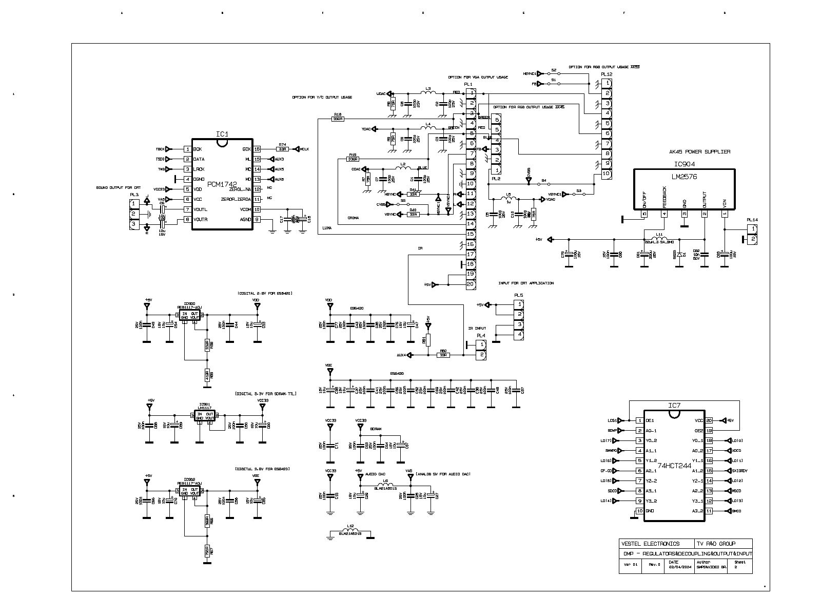 Vestel 11DMP2 schematic