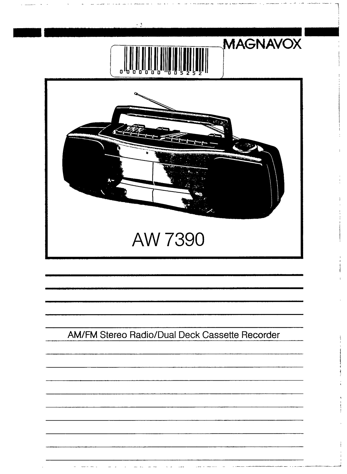 Philips AW7390 User Manual