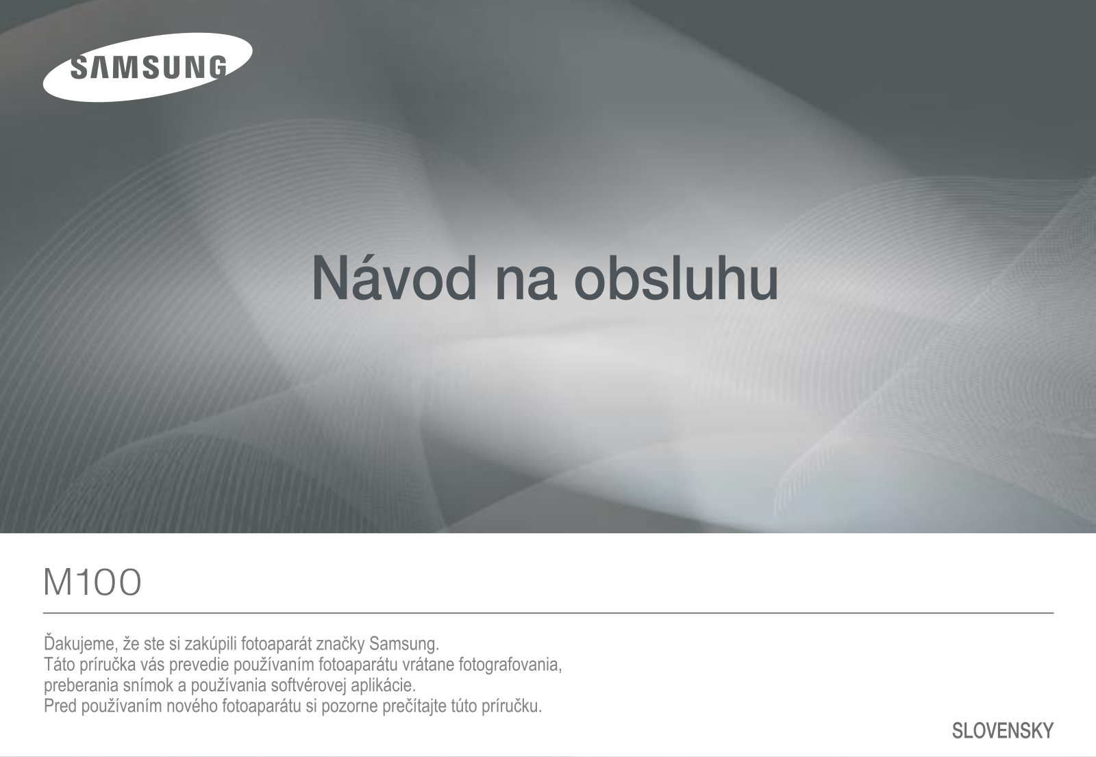 Samsung M100 User Manual