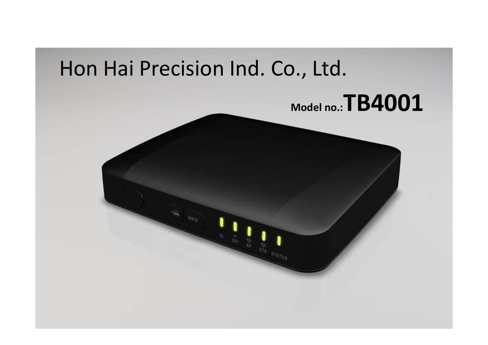 HON HAI PRECISION IND TB4001 Users Manual