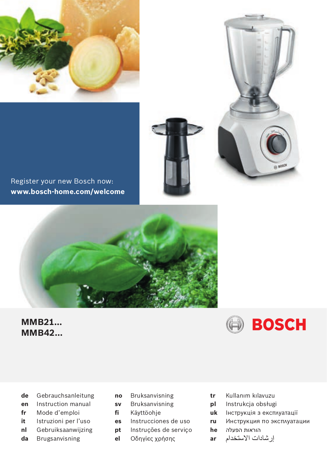 Bosch MMB 21 P1 W User Manual