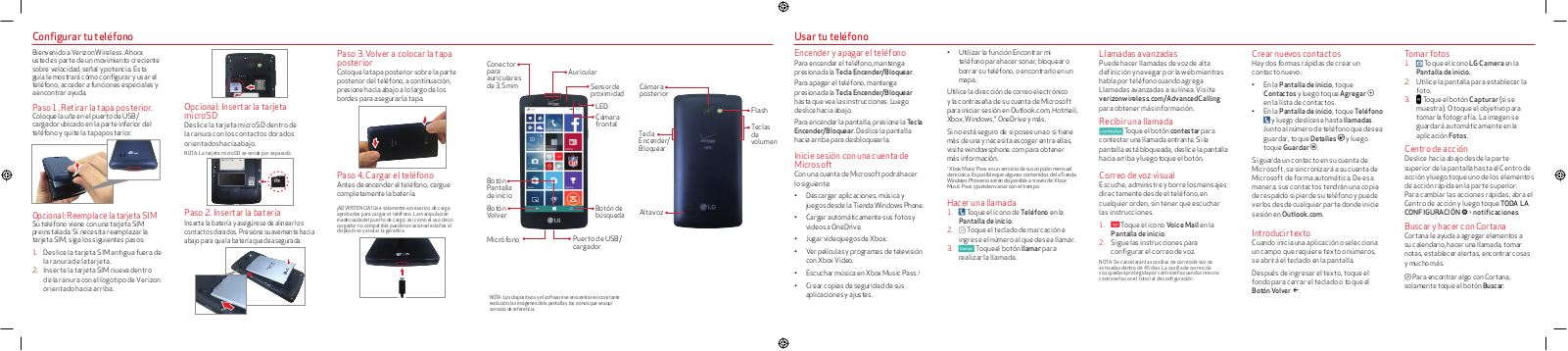 LG VW820 User Manual