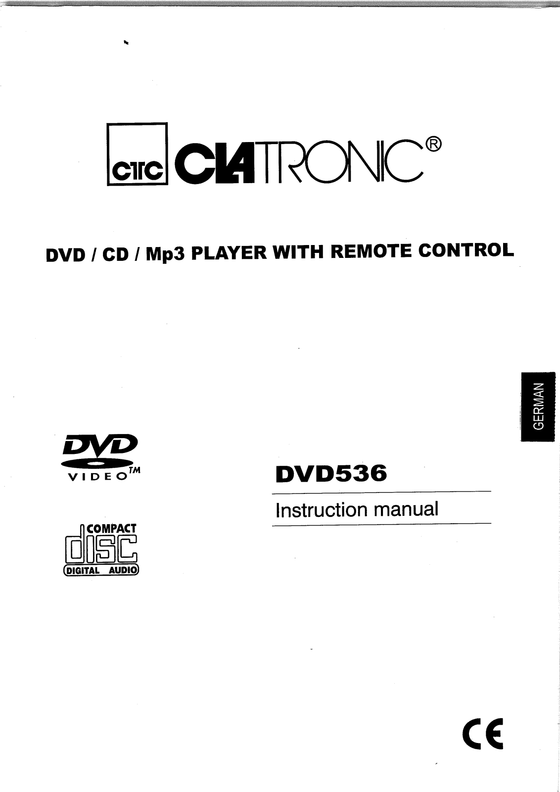 CLATRONIC DVD 536 User Manual
