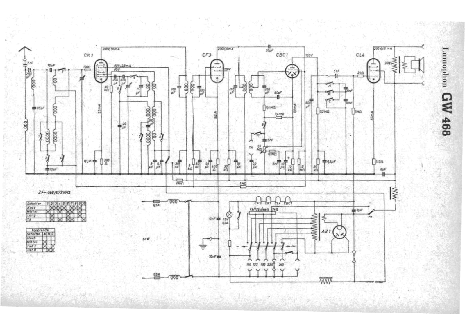 Lumophon gw468 schematic - ManualMachine.com
