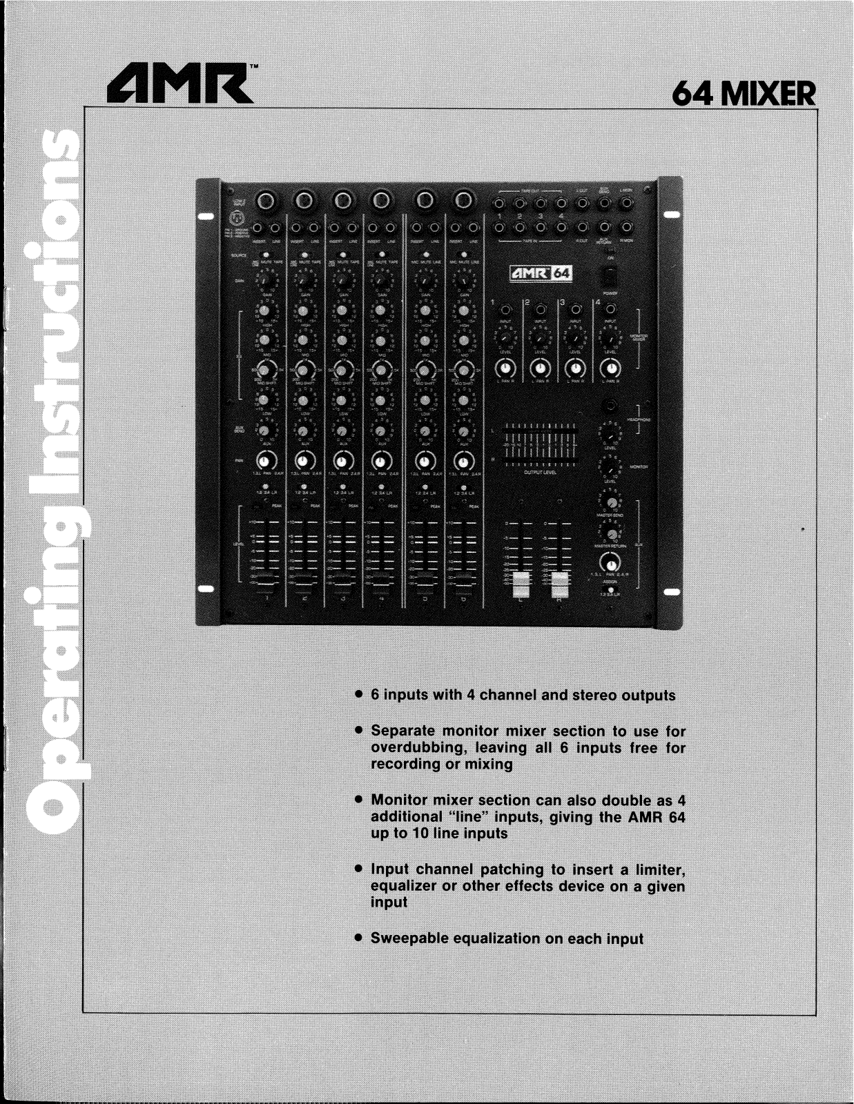 Peavey AMR 64 User Manual