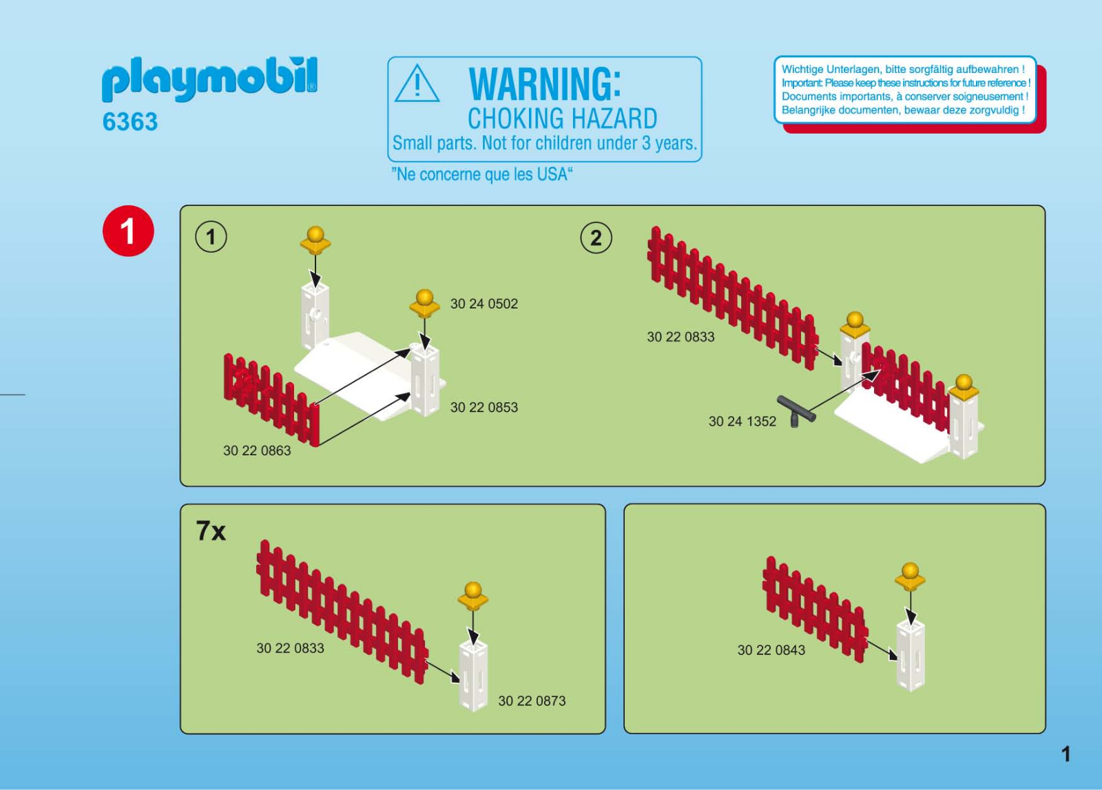 Playmobil 6363 Instructions