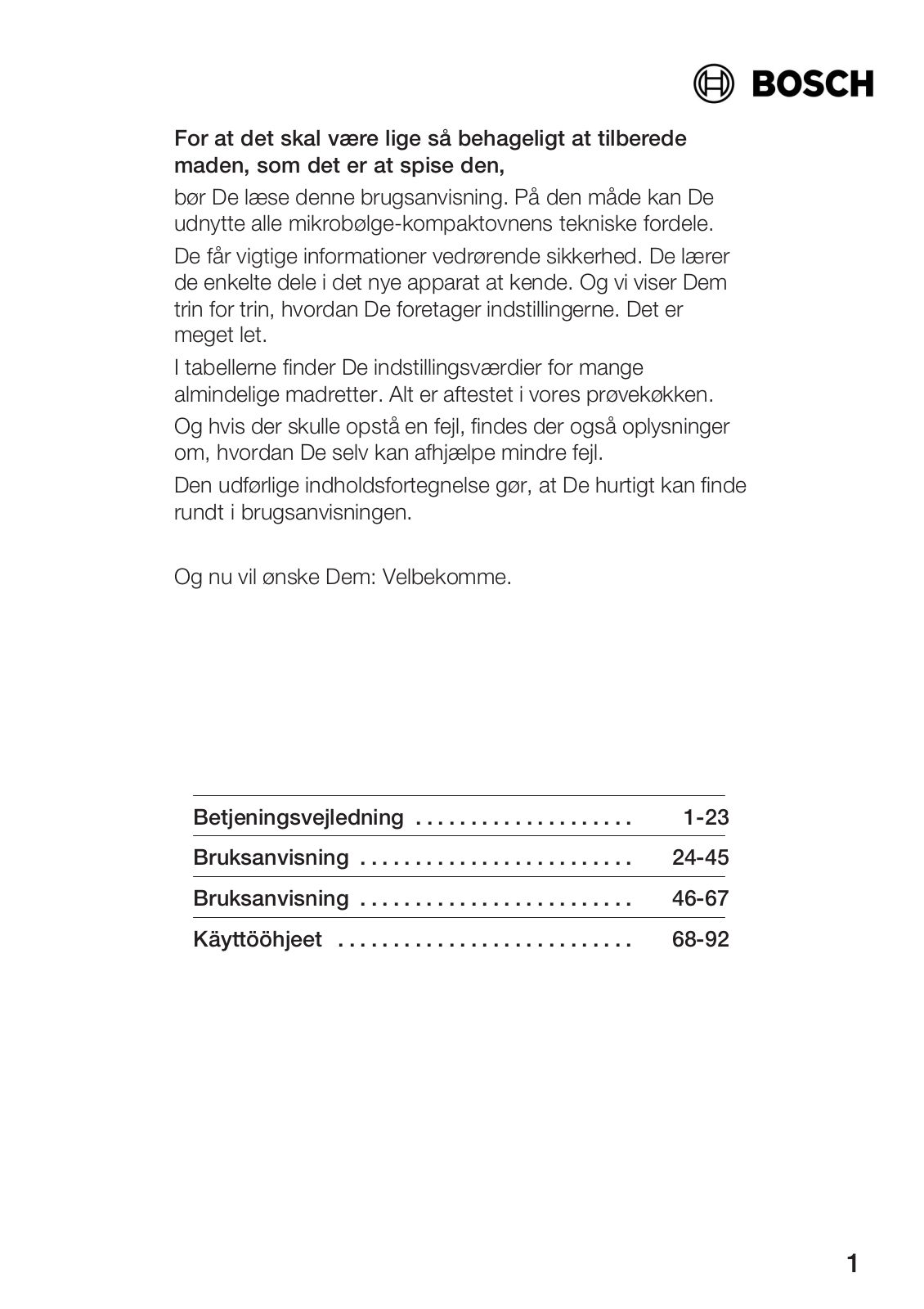 Bosch HMT72M420, HMT72M450, HMT72M450B User Manual